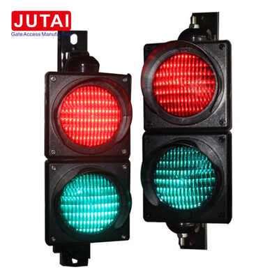 JD112HF-C 100mm 赤緑 LED交通信号灯 OSRAMハイパワーLED、フレネルレンズ、IP65対応、パーキングバリアゲートおよび車両アクセス制御用