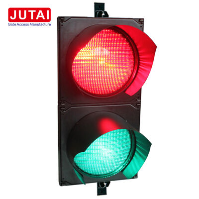 JD112HF-C 100mm 赤緑 LED交通信号灯 OSRAMハイパワーLED、フレネルレンズ、IP65対応、パーキングバリアゲートおよび車両アクセス制御用