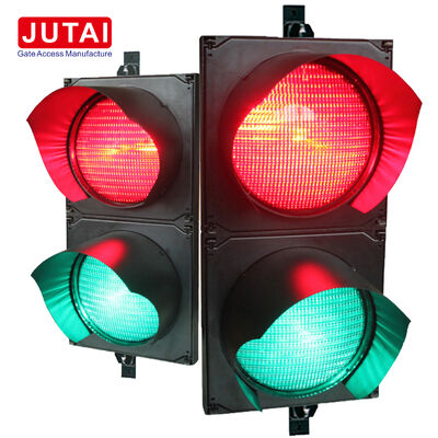 JD112HF-C 100mm 赤緑色 LED 交通信号灯 OSRAM 高性能 LED と フレンネルレンズ,IP65 駐車障壁ゲート交通灯 車両入口とアクセス制御