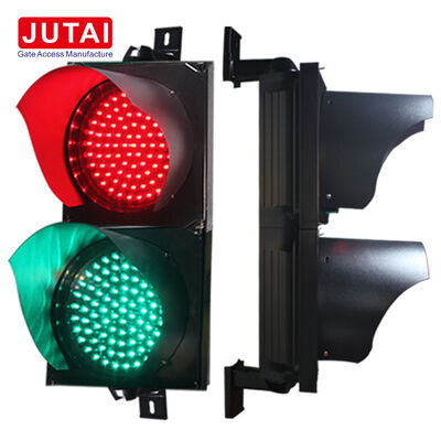 JD112HF-C 100mm 赤緑 LED交通信号灯 OSRAMハイパワーLED、フレネルレンズ、IP65対応、パーキングバリアゲートおよび車両アクセス制御用