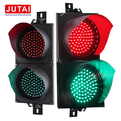 JD112HF-C 100mm 赤緑LED交通信号灯 OSRAMハイパワーLED、フレネルレンズ、IP65対応、パーキングバリアゲート車両アクセス制御用