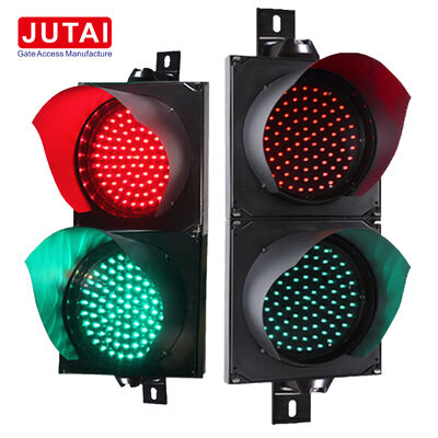 JD112HF-C 100mm 赤緑 LED交通信号灯 OSRAMハイパワーLED、フレネルレンズ、IP65対応、パーキングバリアゲートおよび車両アクセス制御用